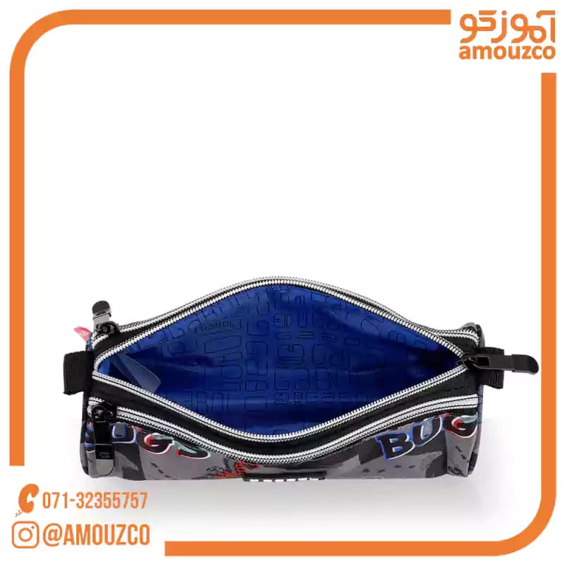 جامدادی سه زیپ Bugs سایز 22×7×7 گابل (2026) — تصویر ۲