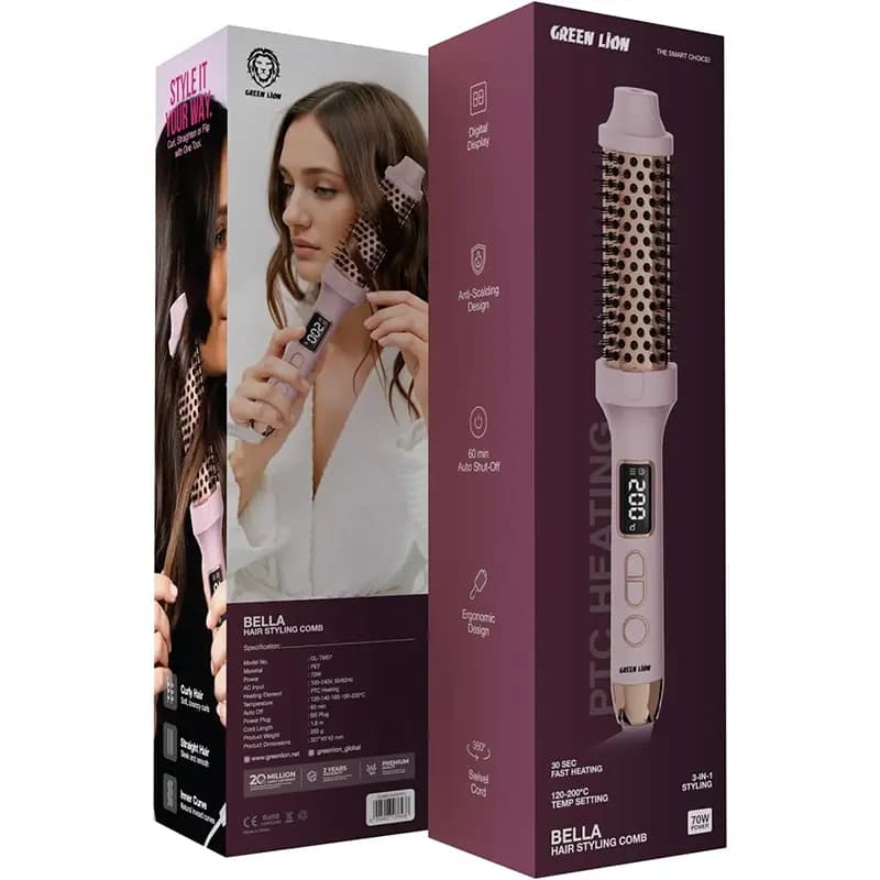 برس حرارتی گرین لاین مدل Green Lion GNBEHAIR57 — تصویر ۵