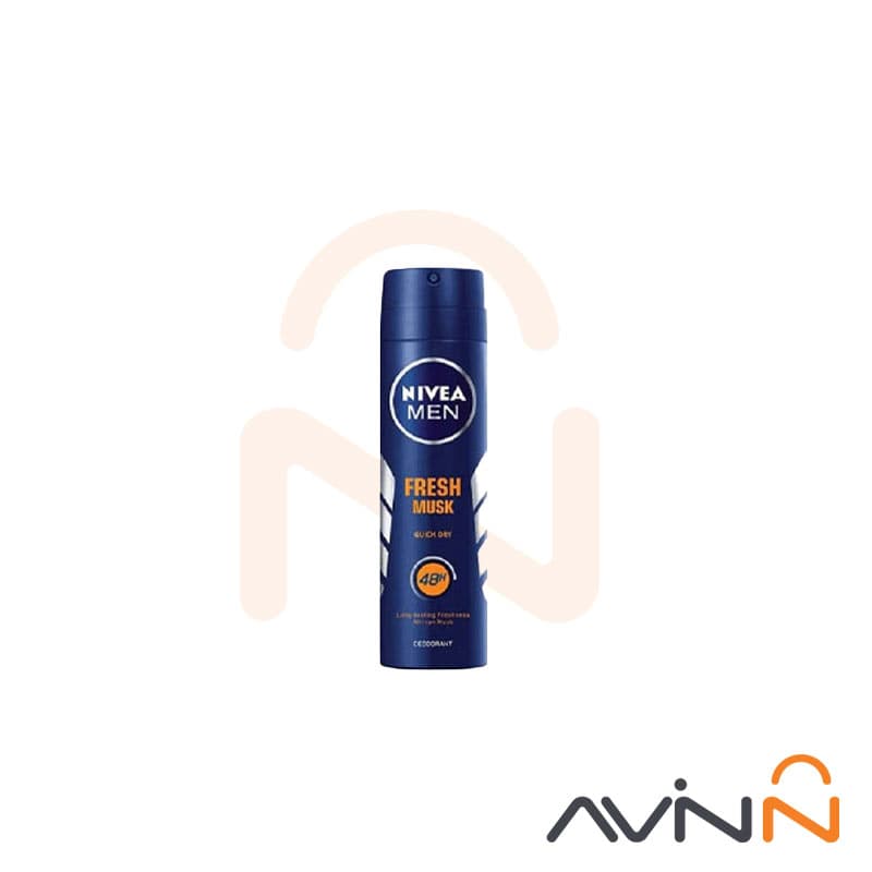 اسپری ضد تعریق بدن مردانه نیوا مدل fresh musk حجم 150 میلی لیتر