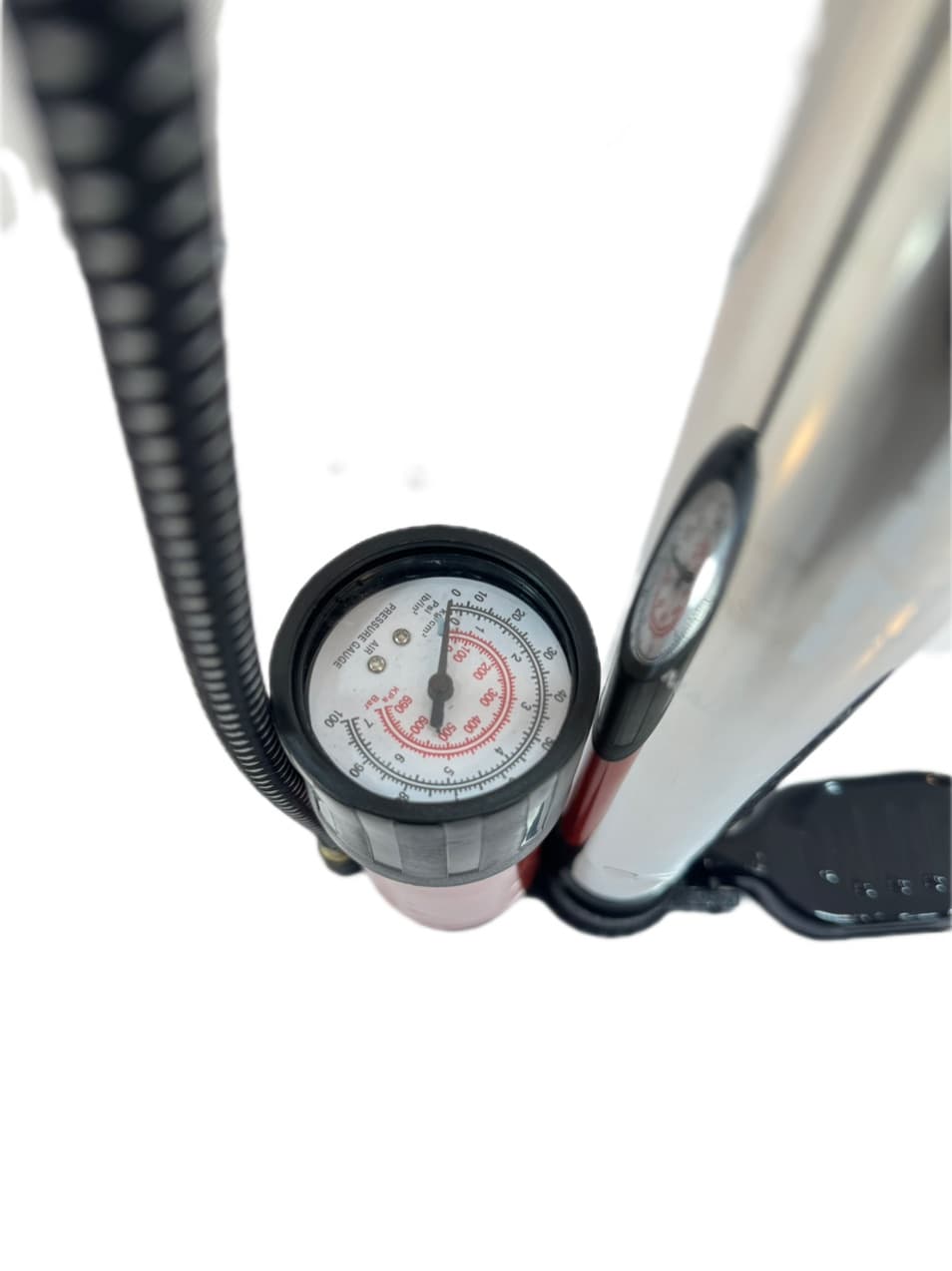 پمپ دستی با نمایشگر درجه فشار FOOT PUMP مدلJDX-9001A — تصویر ۳