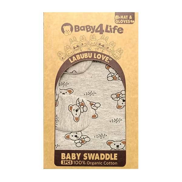 قنداق دورپیچ نوزاد طرح کوآلا برند بی بی 4 لایف baby 4 life کد 8411 — تصویر ۲