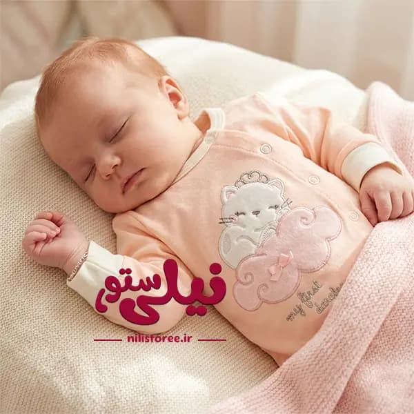 3 تیکه نوزادی طرح گربه برند دانالو کد 587
