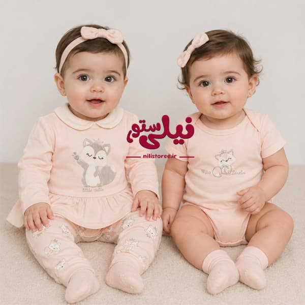 3 تیکه نوزادی طرح روباه برند دانالو کد 566