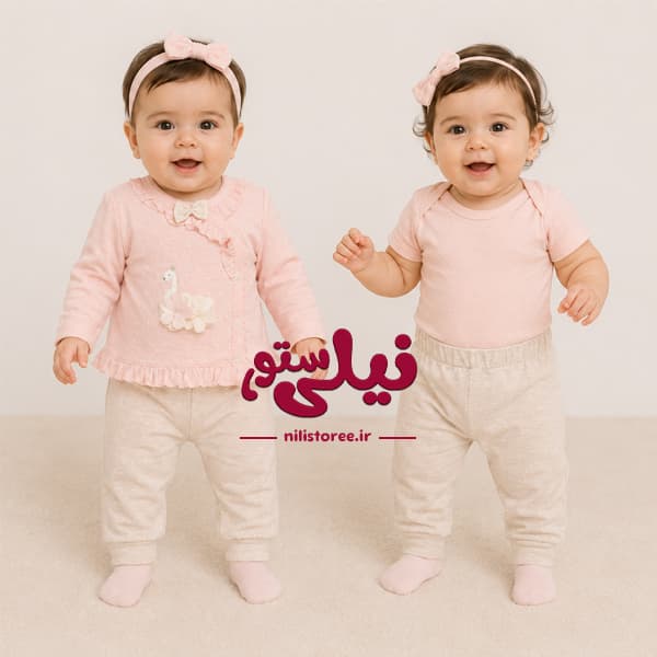3 تیکه نوزادی طرح قو برند دانالو کد 462