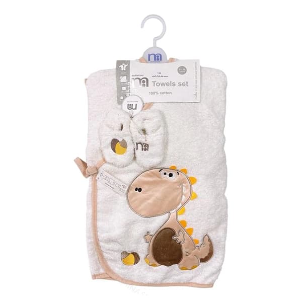 سرویس حوله 5 تکه برند مادرکر mothercare طرح دایناسور — تصویر ۲