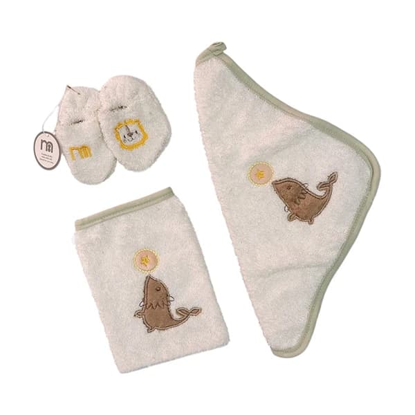 سرویس حوله 5 تکه برند مادرکر mothercare طرح کیمونو — تصویر ۴