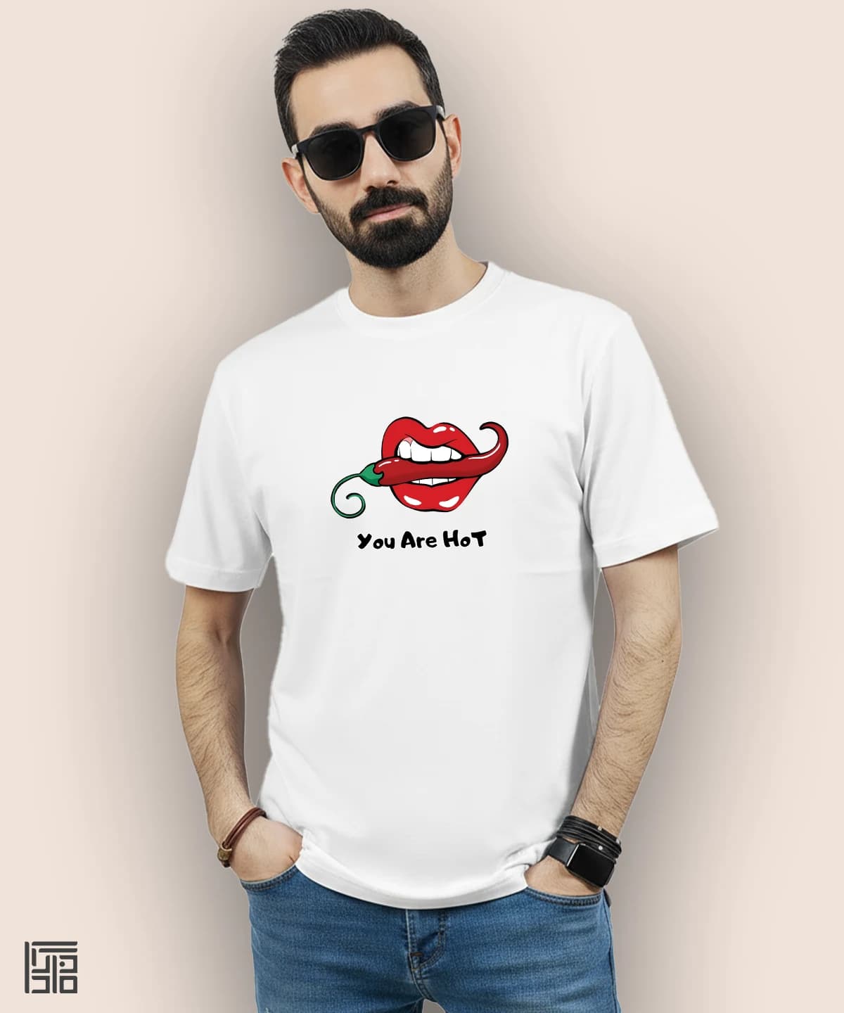 تیشرت مردانه و زنانه (You are hot) طرح فلفل — تصویر ۵
