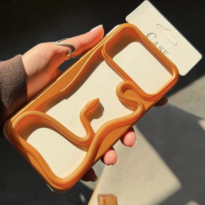 قاب snake orange (آیفون) — تصویر ۲