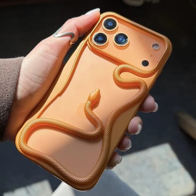 قاب snake orange (آیفون) — تصویر ۳