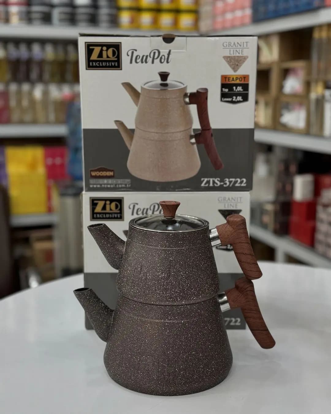 کتری قوری گرانیتی زیو ZIO ترکیه مدل ZTS-3722 ‏ — تصویر ۵