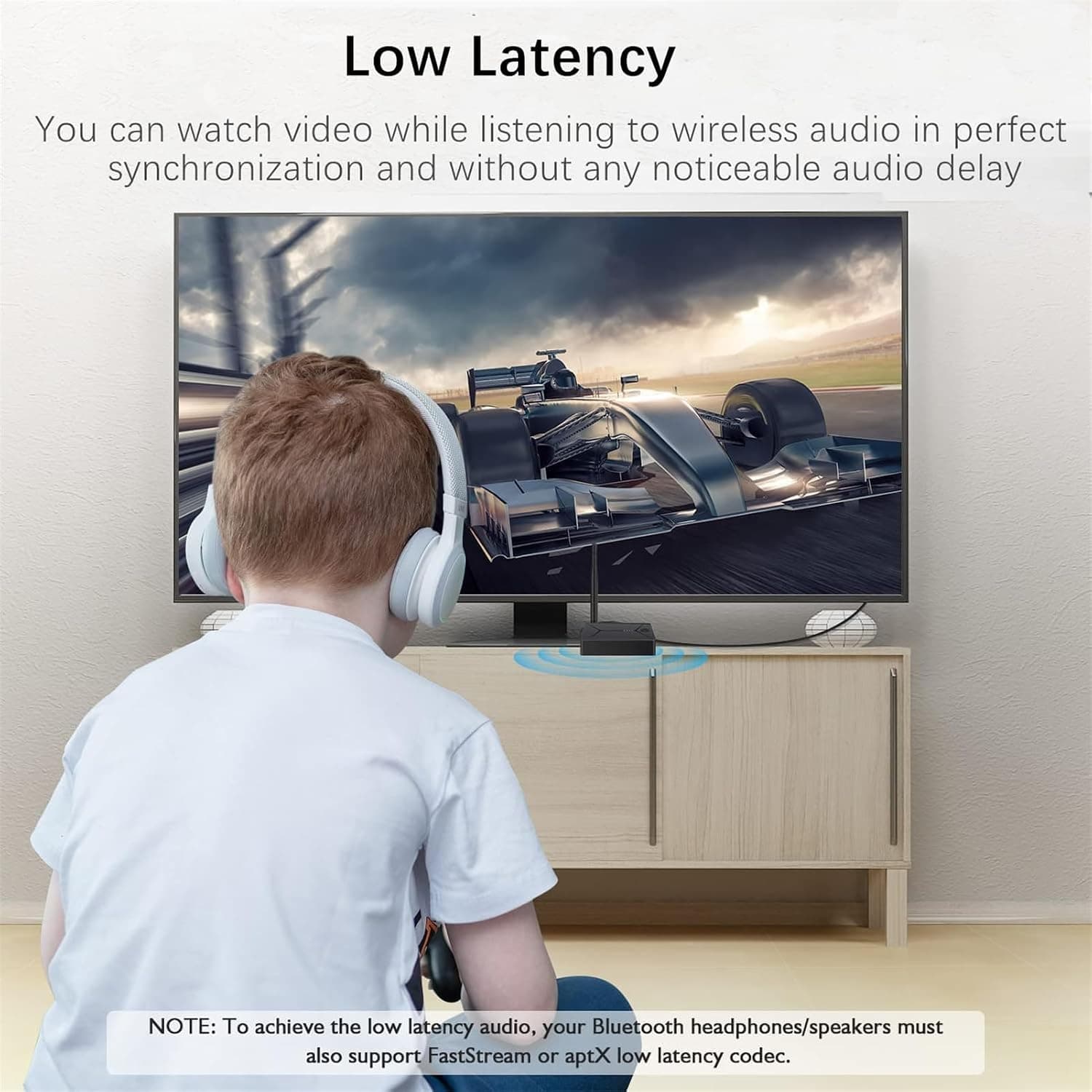 فرستنده و گیرنده بلوتوث صوتی با سرعت بالا و پورت اپتیکال | Bluetooth Transmitter Low Latency Adapter Optical — تصویر ۴
