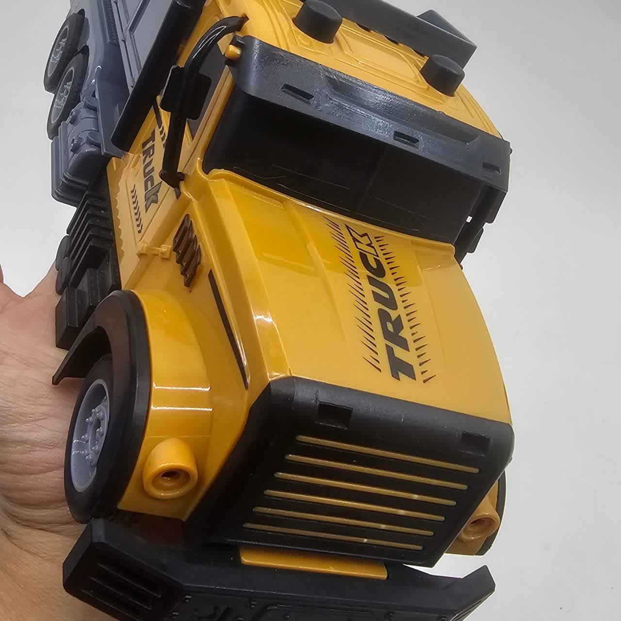 ماشین بازی کنترلی ناب سل مدل کامیون حمل خاک چراغدار شارژی کد ENGINERING VEHICLE TRUCK RC RADIO CONTROL — تصویر ۷