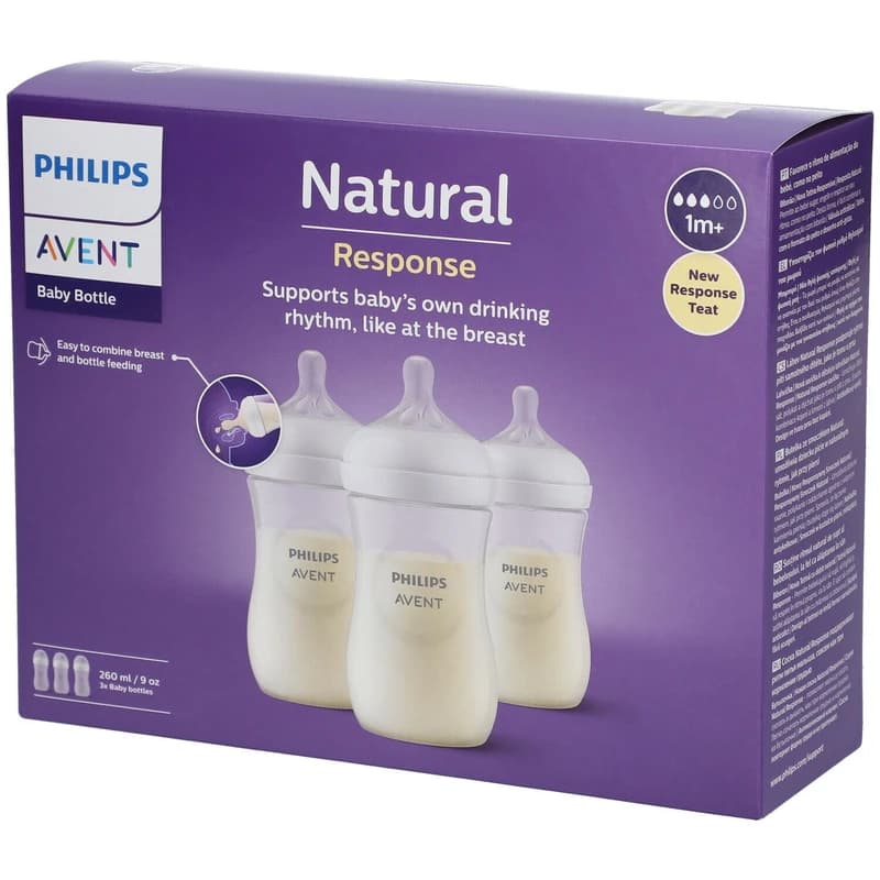 شیشه شیر اونت Natural Response حجم 260 میلی لیتر | — تصویر ۲