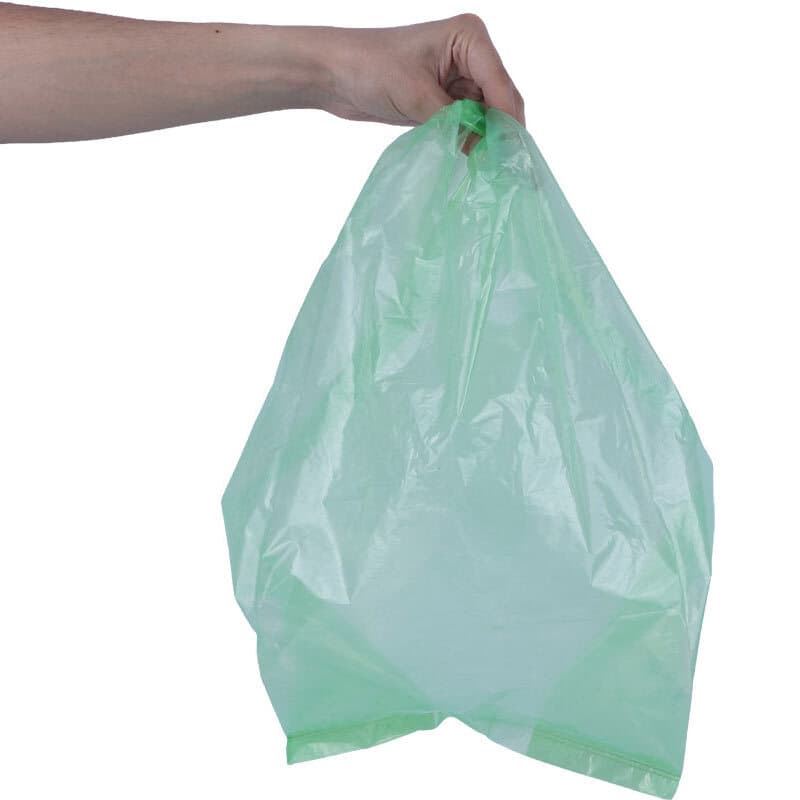 نایلون دسته دار شفاف سبز سایز 47*37 سانتی متر بسته 1 کیلویی — تصویر ۳