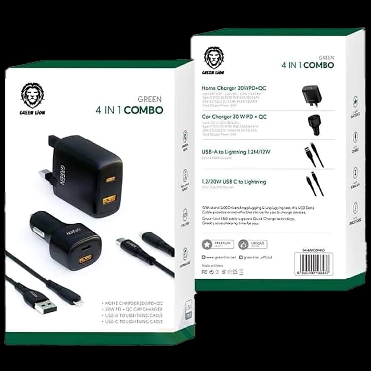 شارژر 4 در 1 گرین لاین Green Lion 4 in 1 Combo