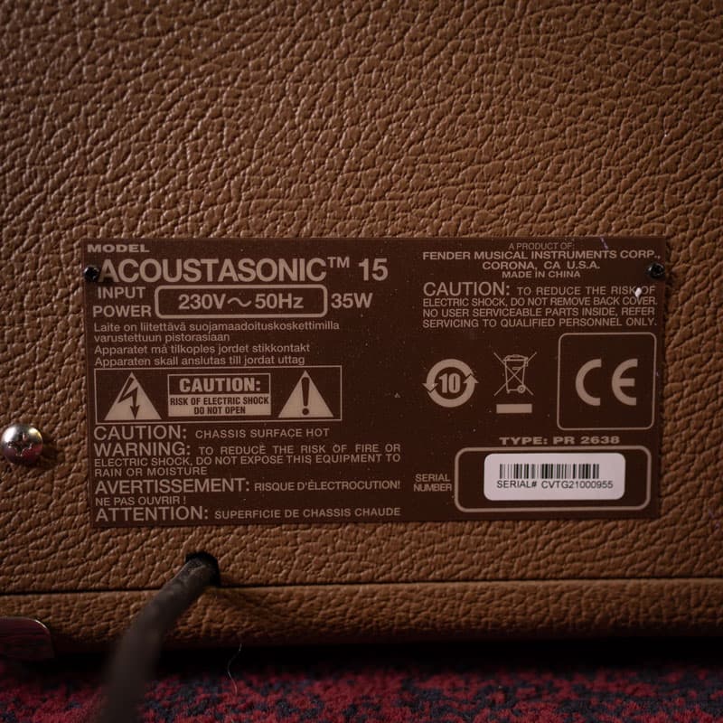 امپ گیتار آکوستیک فندر Fender Acoustasonic 15 Acoustic Guitar Amp — تصویر ۵