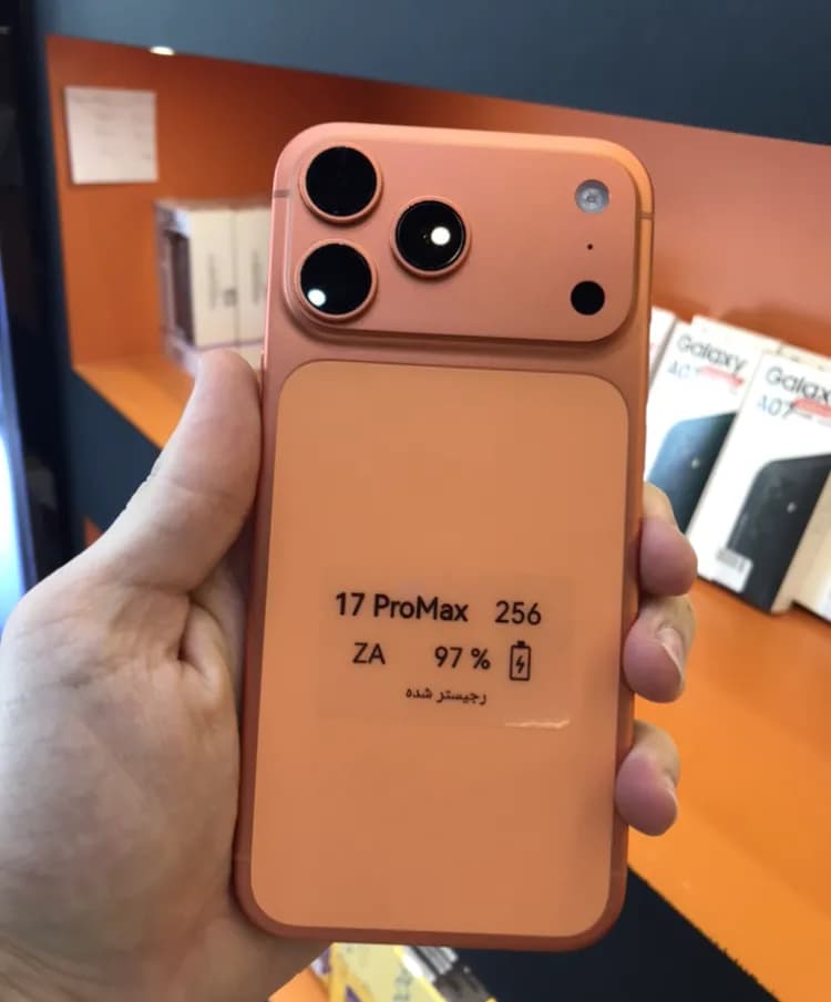آیفون 17پرومکس| حافظه 256گیگ|باتری 97| iPhone 17proMax| za — تصویر ۲