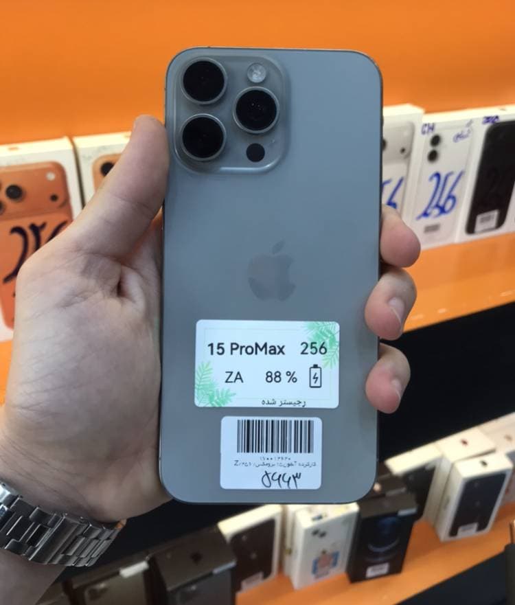 آیفون 15پرومکس| حافظه 256گیگ|باتری 88| iPhone 15proMax| ZA — تصویر ۲