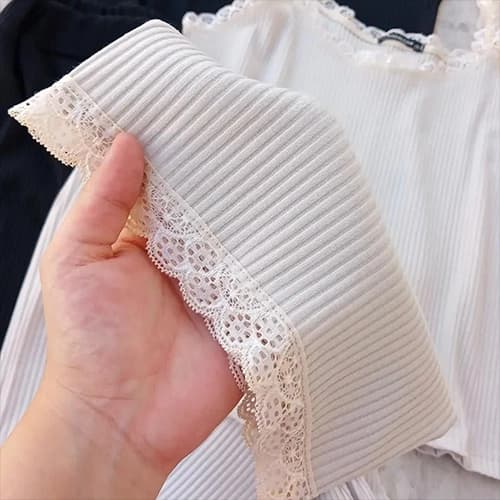 ست تاپ و شلوار فندق زنانه جنس پنبه کرکرهای فری سایز ۳۸ تا ۴۶ — تصویر ۴