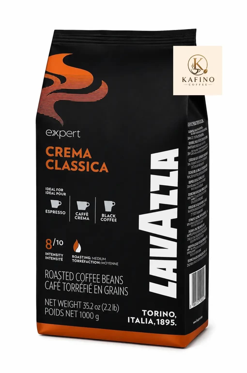 قهوه وارداتی لاوازا کرما کلاسیک 1 کیلوگرم LAVAZZA CREAMA CLASSICA