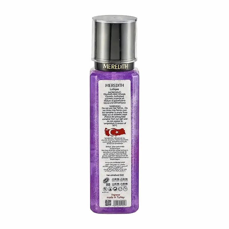 بادی اسپلش زنانه شاین دار مردیت مدل Lalique Amethyst حجم 250 میلی لیتر — تصویر ۲