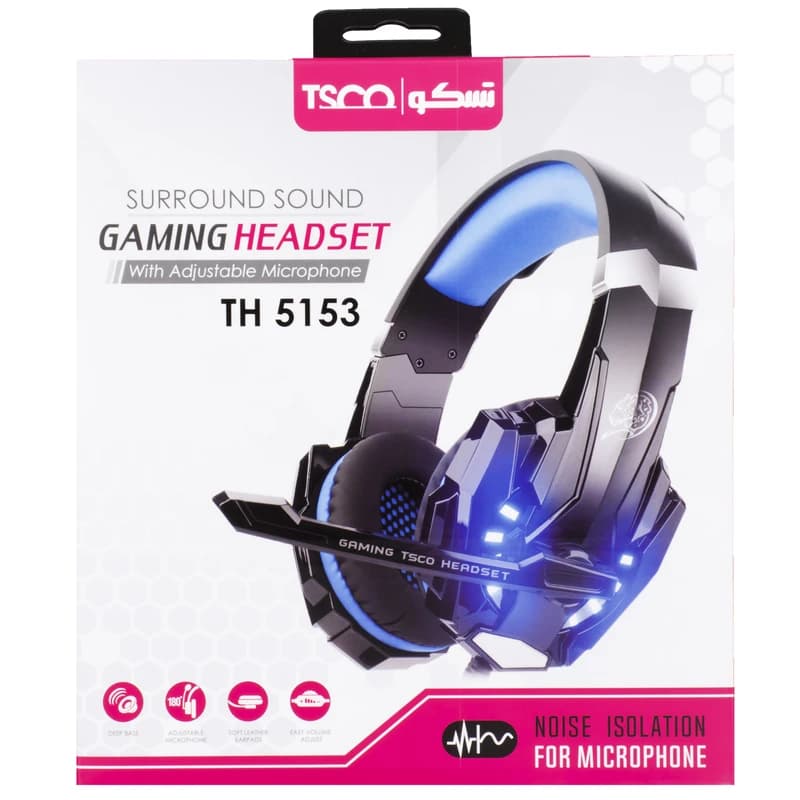 هدفون گیمینگ تسکو Headset Gaming TSCO TH 5153 — تصویر ۷