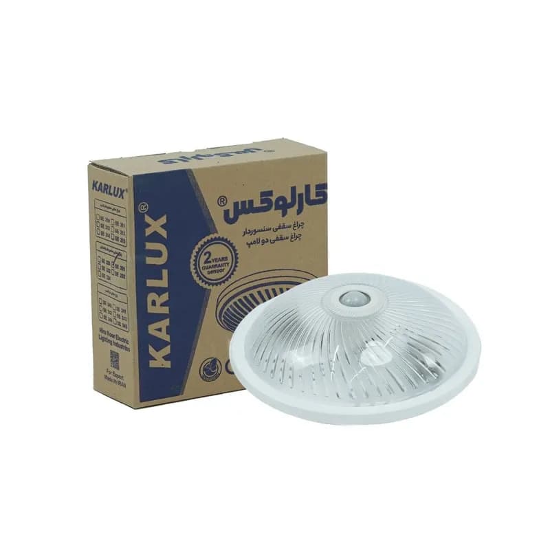 چراغ سنسور دار سقفی پلاستیکی LED کارلوکس مدل SE221