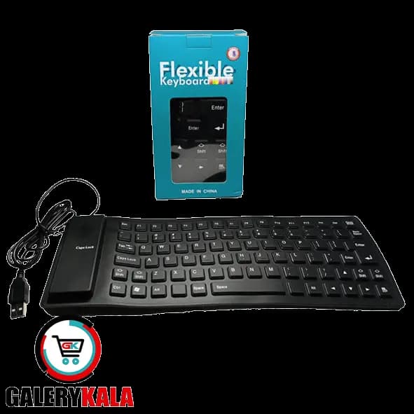 کیبورد ژله ای باسیم مدل Flexible — تصویر ۳