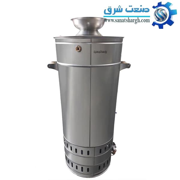 سماور هیئتی گازی تنوره‌دار ۱۲۰ لیتری