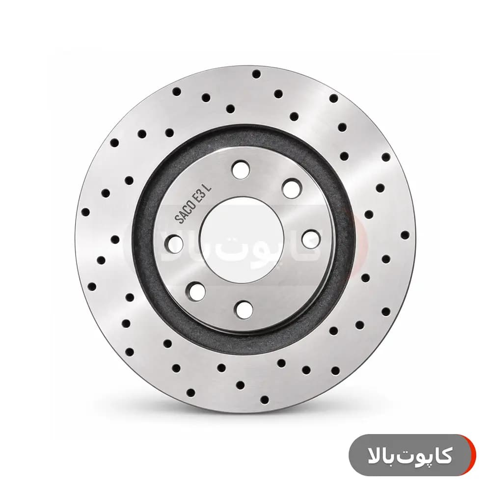 دیسک چرخ جلو پژو ۴۰۵ صاکو مدل توربو (تک) – گارانتی ۱۲ ماهه تعویض | اصالت و سلامت