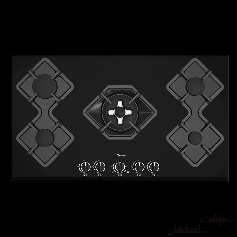 اجاق گاز شیشه ای بیمکث مدل 5090 پلوپز دوآل