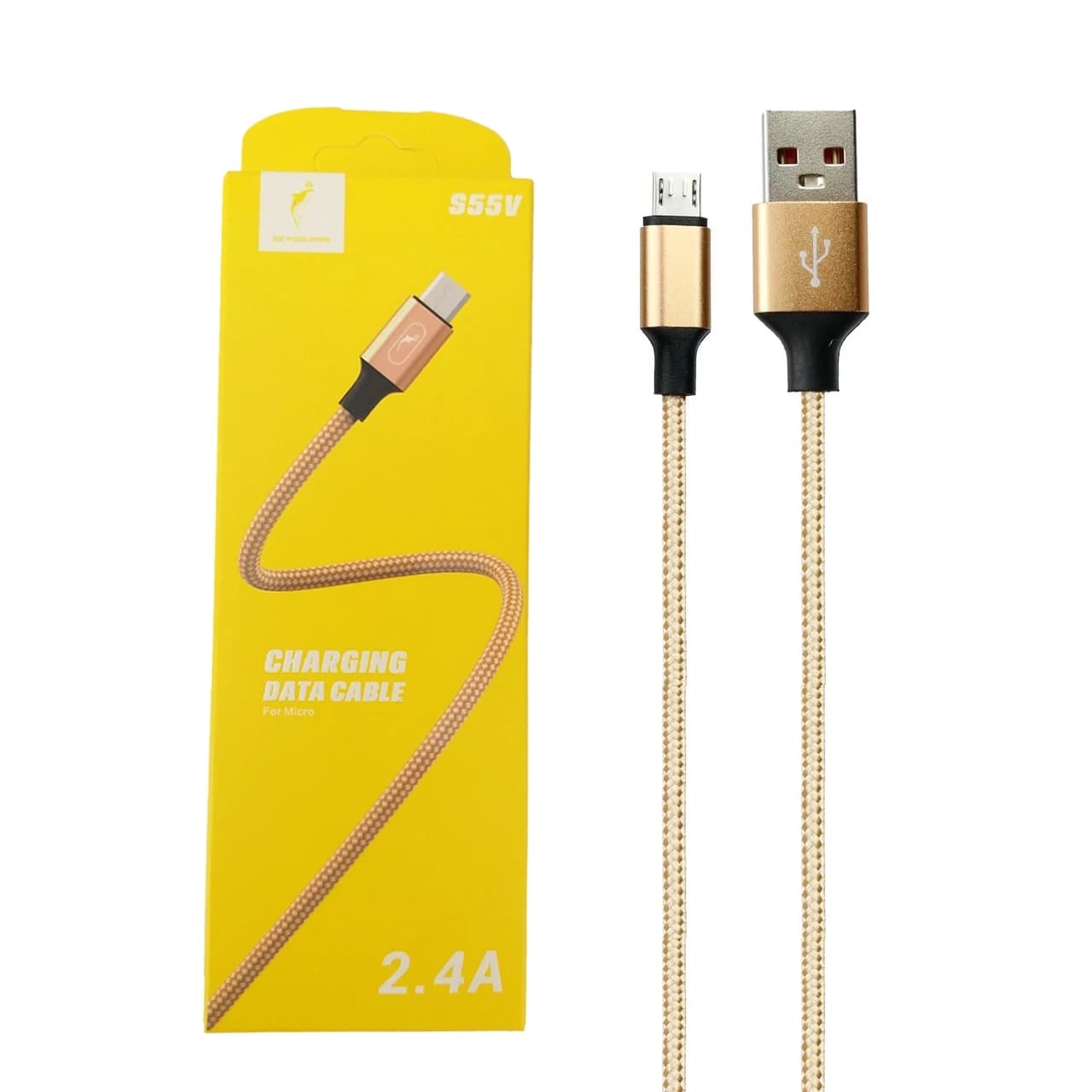 کابل شارژ فست اندروید Sky Dolphin مدل S55V – طلایی – TCO