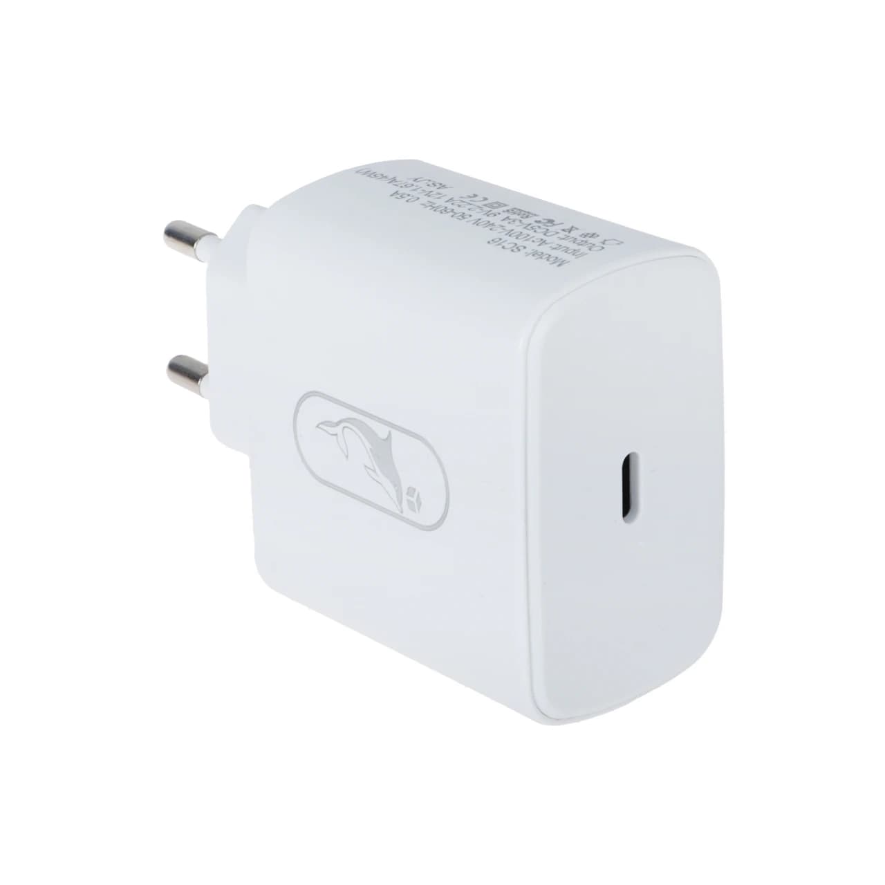 شارژر دیواری PD و فست تک پورت Sky Dolphin مدل SC16 45W – سفید – TCO — تصویر ۳