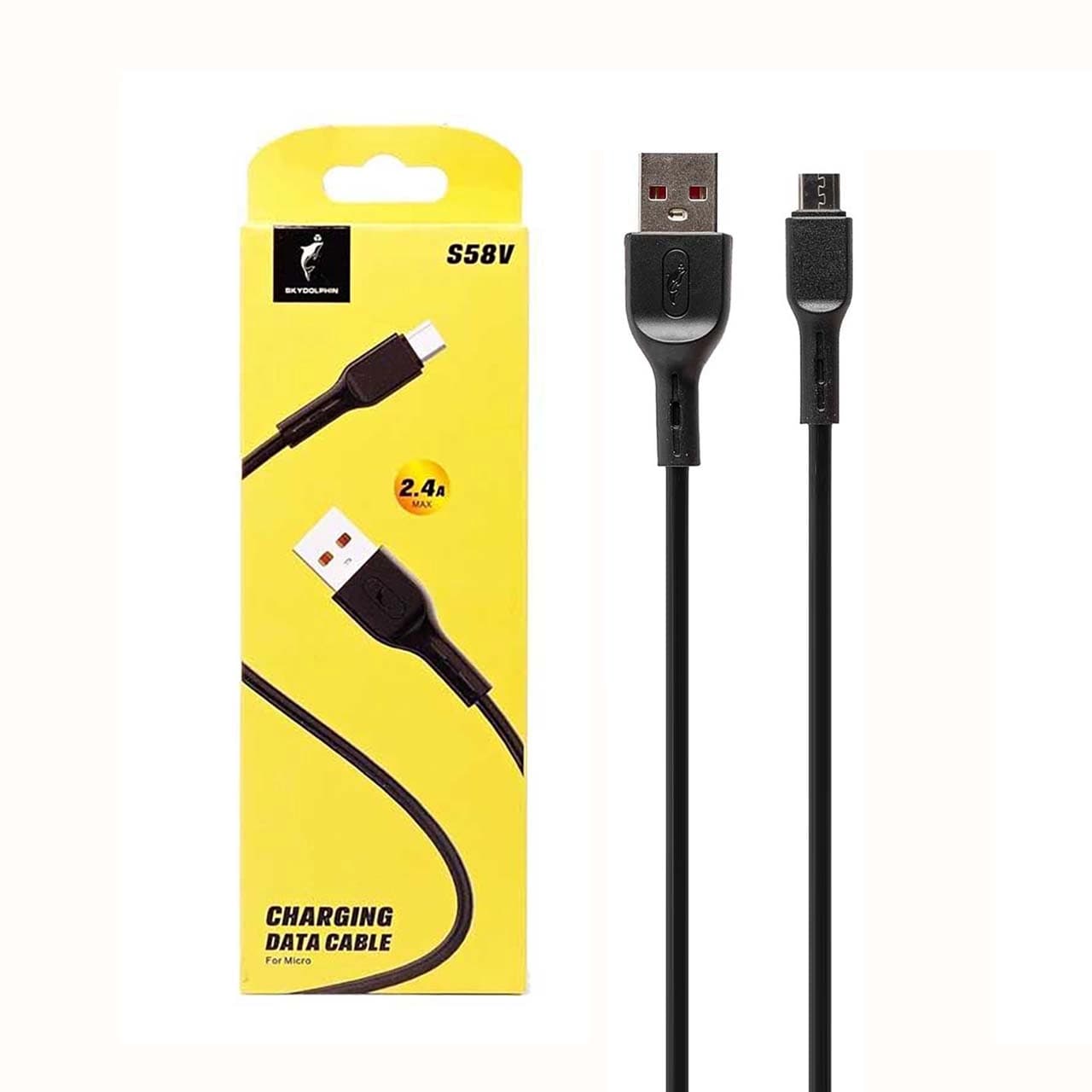کابل شارژ فست اندروید Sky Dolphin مدل S58V – مشکی – TCO