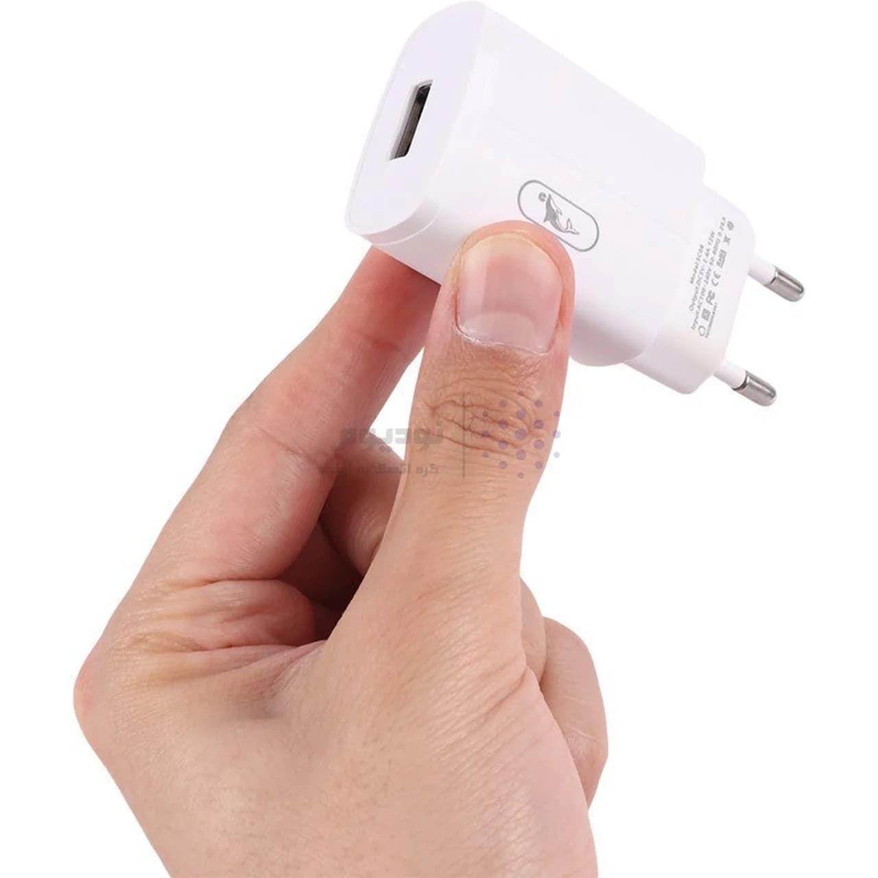 شارژر دیواری فست تک پورت Sky Dolphin مدل SC06T 12W به همراه کابل شارژ Type-C – سفید – TCO — تصویر ۶