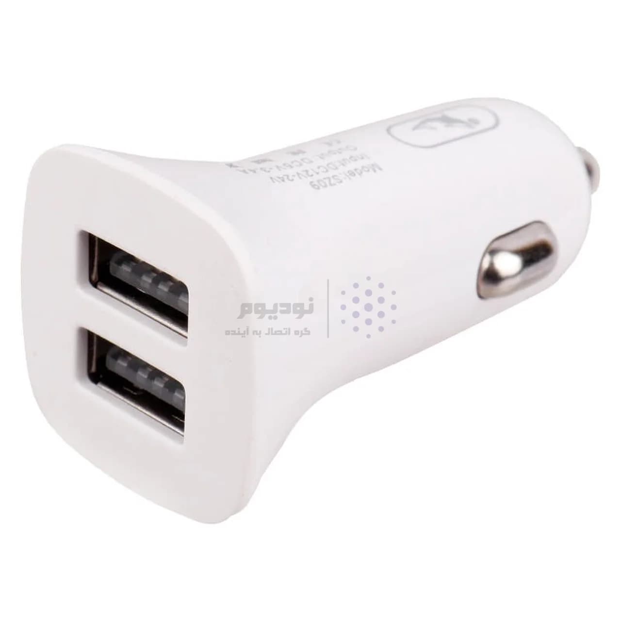 شارژر فندکی فست دو پورت Sky Dophin مدل SZ09 15W – سفید – TCO — تصویر ۵