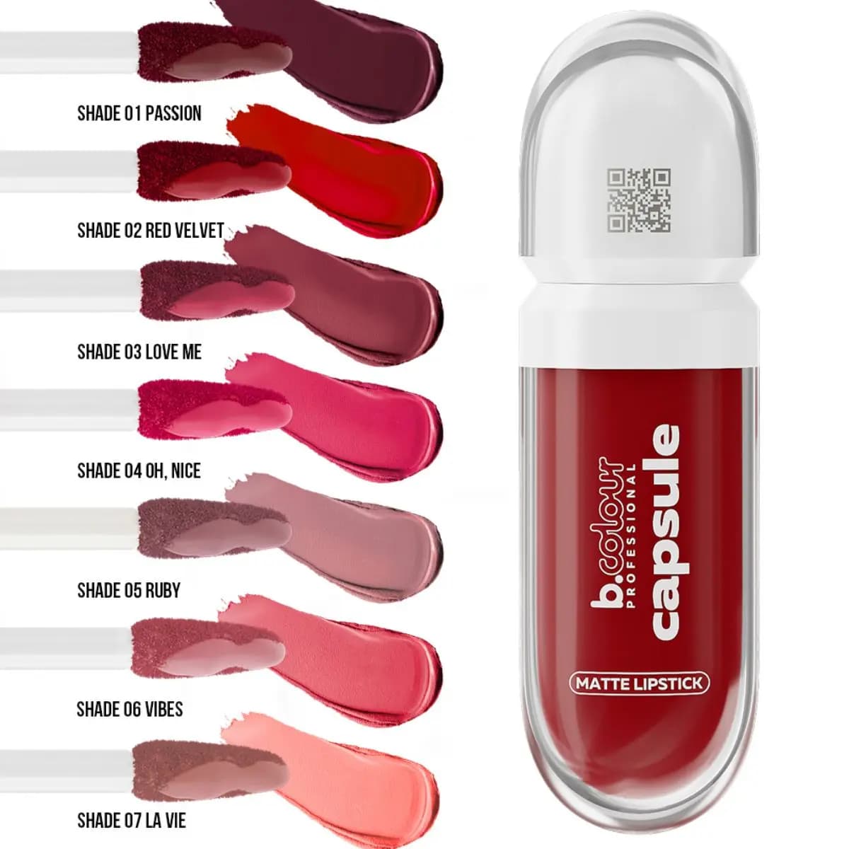 رژ لب مایع مات سون دی Capsule b.colour — تصویر ۲