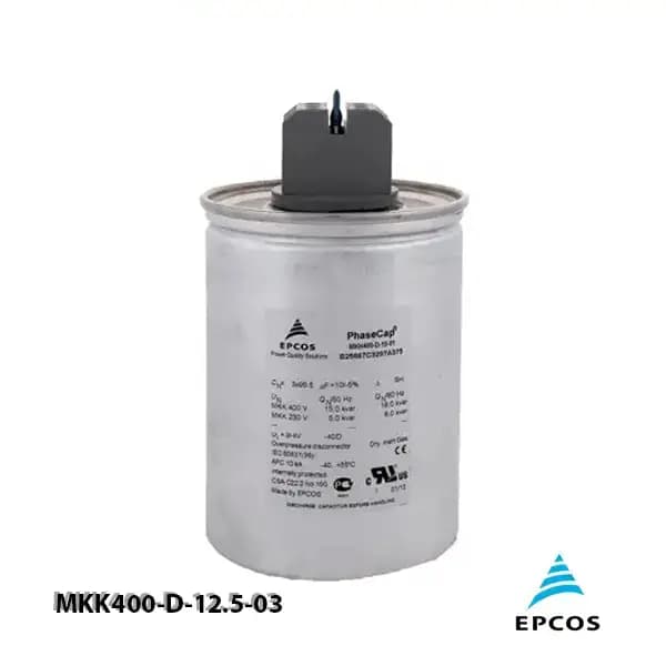 خازن 25.0 کیلووار گازی 400 ولت EPCOS کد MKK400-D-25.0-03 — تصویر ۴