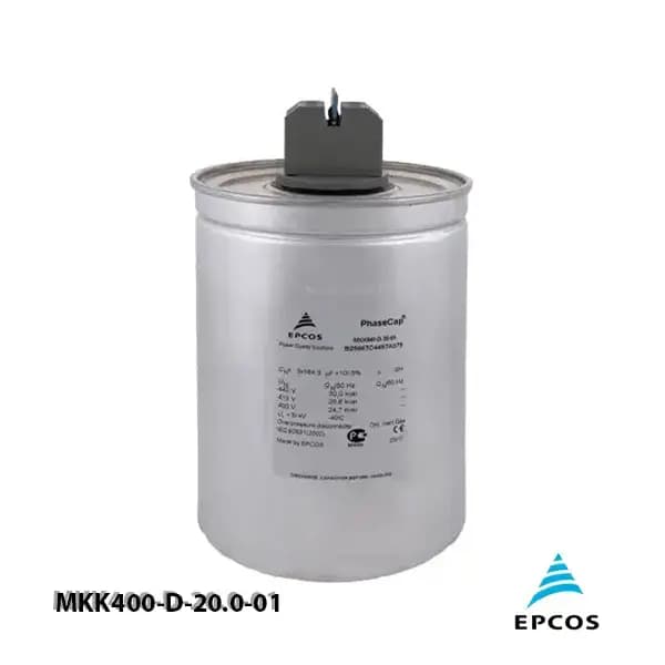 خازن 25.0 کیلووار گازی 400 ولت EPCOS کد MKK400-D-25.0-03 — تصویر ۲