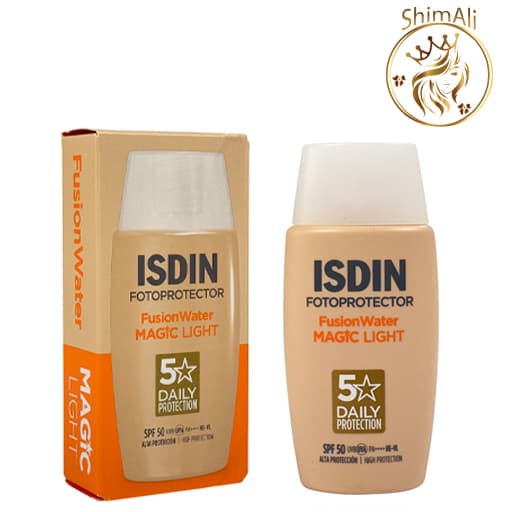 ضدآفتاب ایزدین ISDIN رنگی فیوژن واتر مجیک لایت Spf50 حجم 50 میل