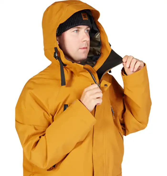 کاپشن اسنوبرد مردانه دی سی (DC) مدل Stealth Parka رنگ خردلی — تصویر ۷