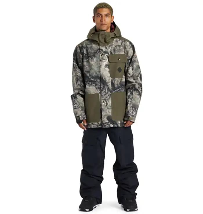 کاپشن اسنوبرد مردانه دی سی (DC) مدل Servo رنگ استتار — تصویر ۵