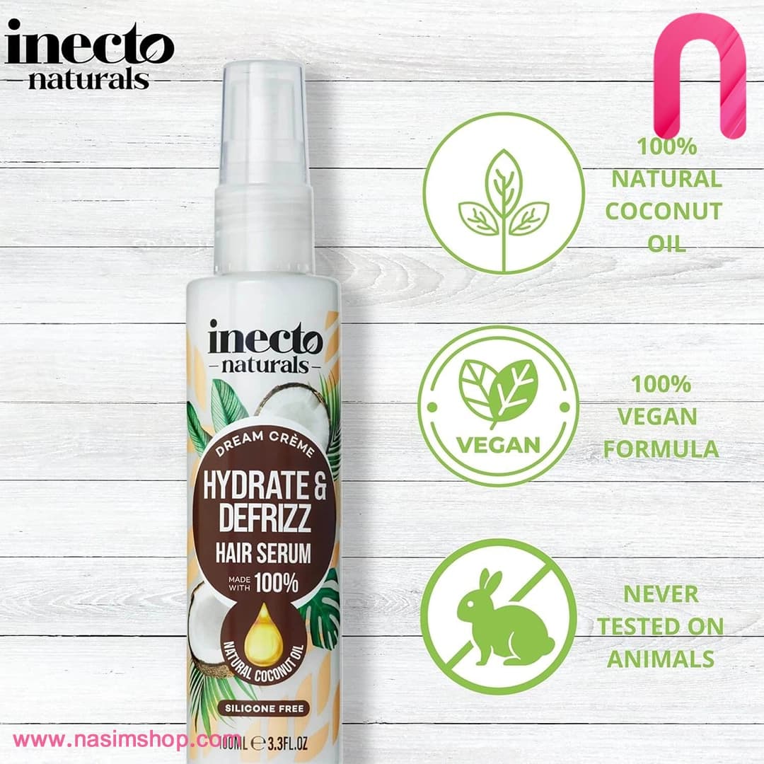 سرم مو نارگیل Hydrate & Defrizz اینکتو — تصویر ۳