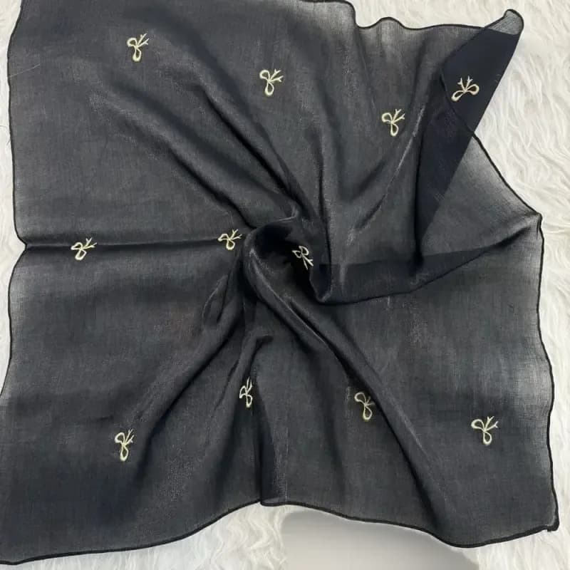 مینی اسکارف پاپیون ژان ژان 66×66 سانتیمتر مناسب استفاده روزمره — تصویر ۲