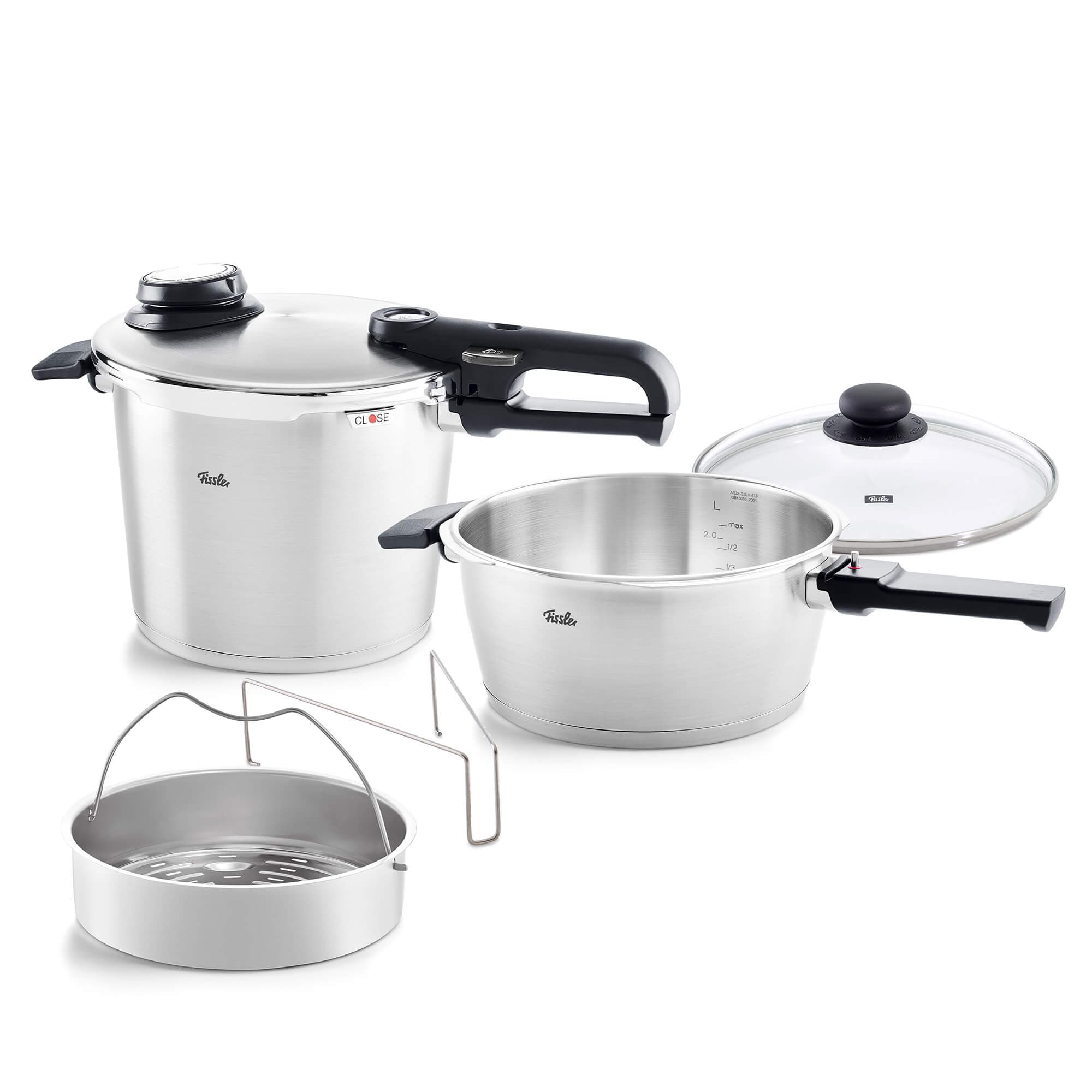 زودپز دوقلو فیسلر مدل FISSLER Vitavit Premium گنجایش 6 و 3.5 لیتر