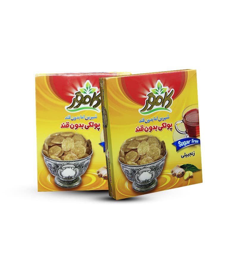 پولکی بدون قند زنجبیل