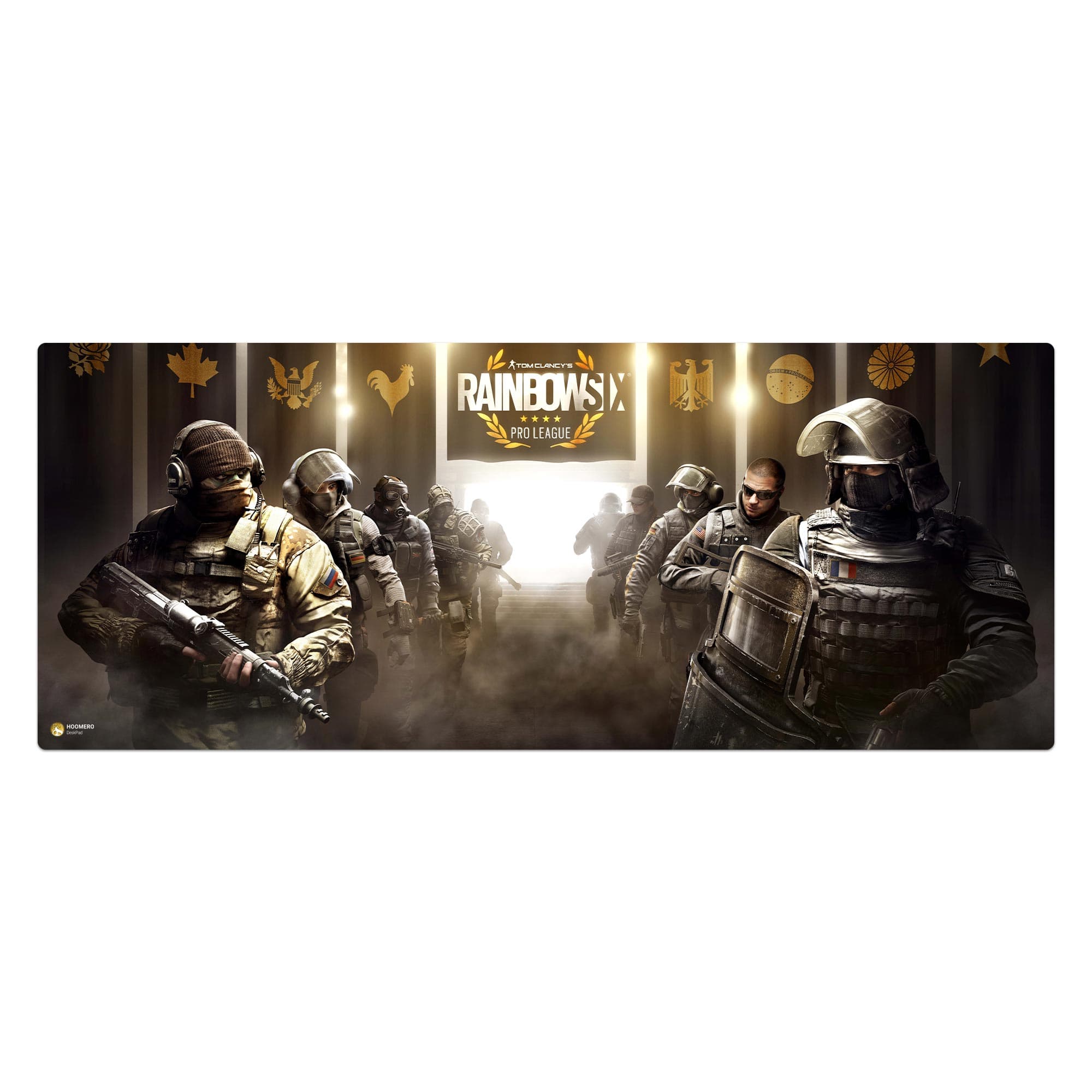دسک پد هومرو مدل HX363 طرح بازی Tom Clancy’s Rainbow Six سایز 40×100 سانتیمتر
