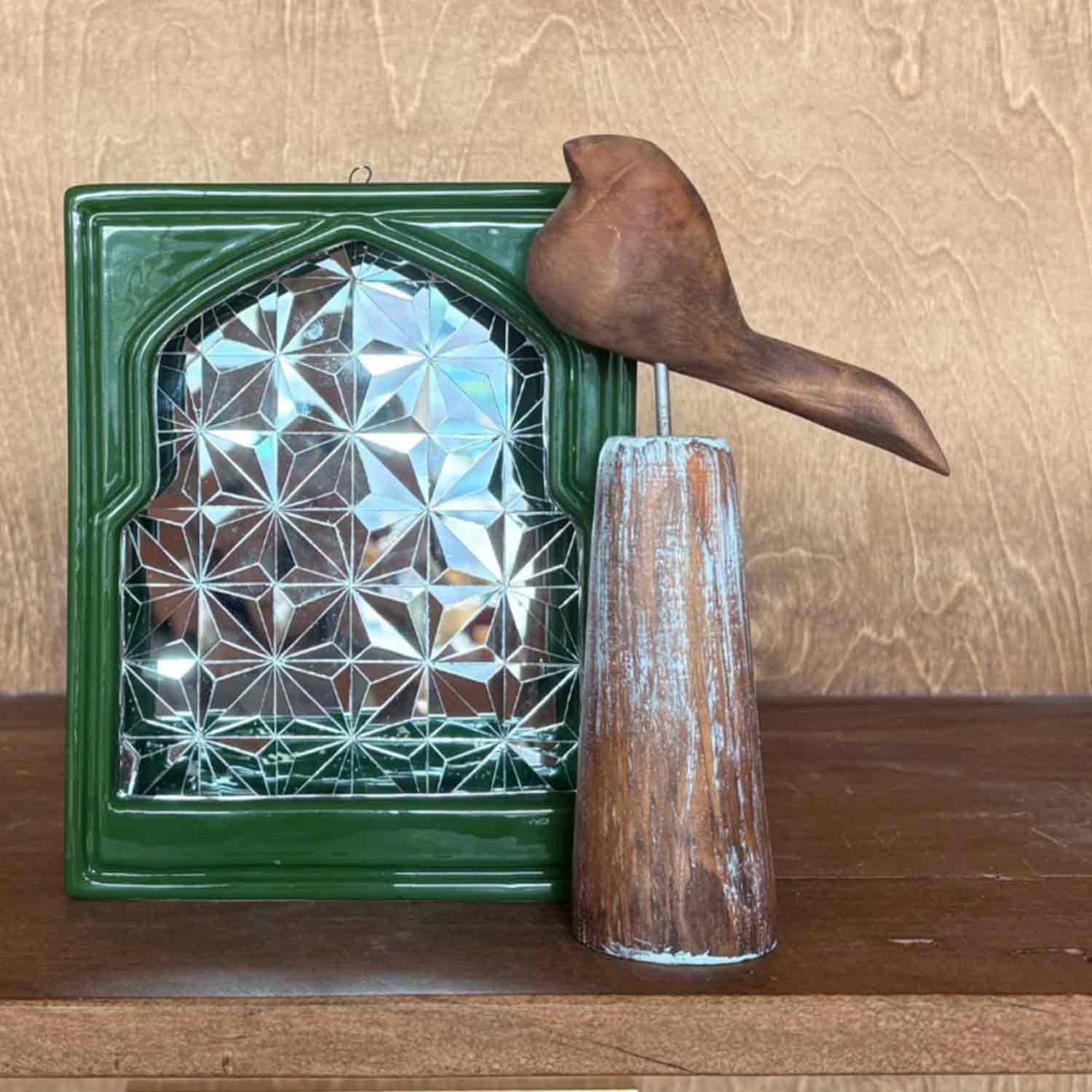 مجسمه پرنده چوبی تکی — تصویر ۲