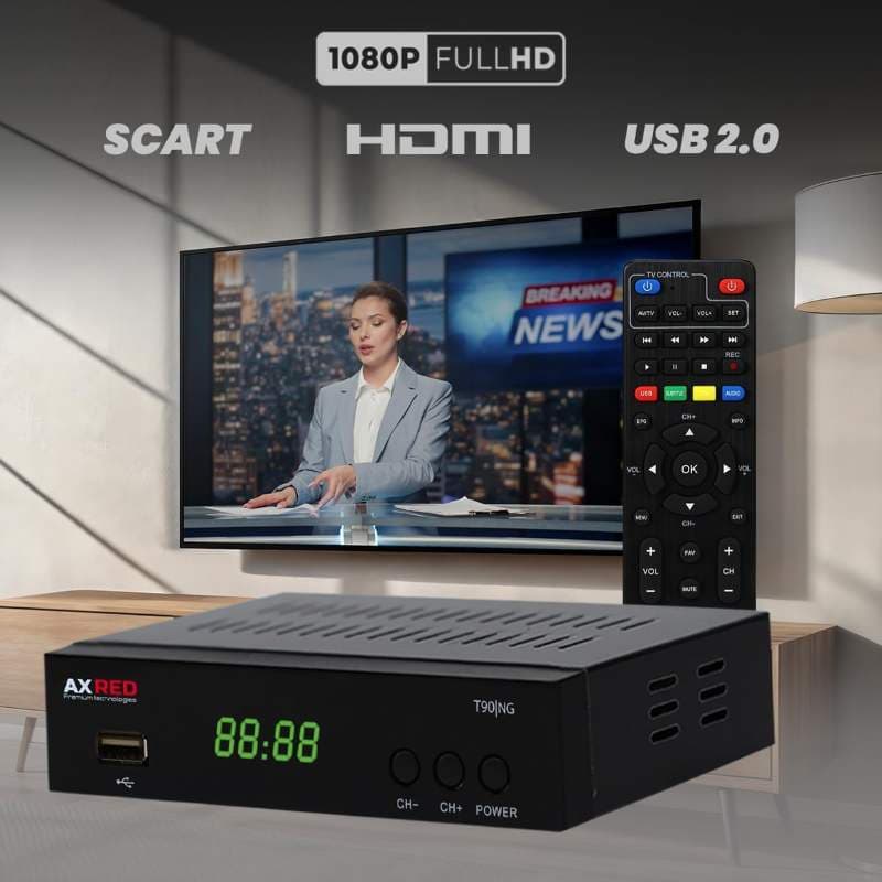 گیرنده تلویزیون AXRED T90 HD DVBT2 با قابلیت ضبط PVR — تصویر ۶