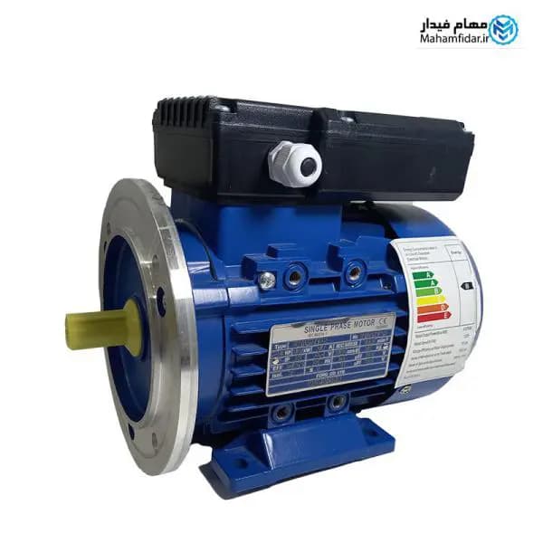 الکتروموتور پوسته آلومینیوم 0.37 کیلووات 0.5 اسب تک فاز ایدآل — تصویر ۳